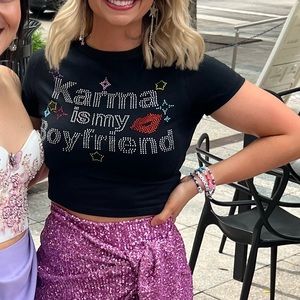 Taylor Swift Karma Shirt. Size Small. Custom ordered from Etsy for era’s tour.
